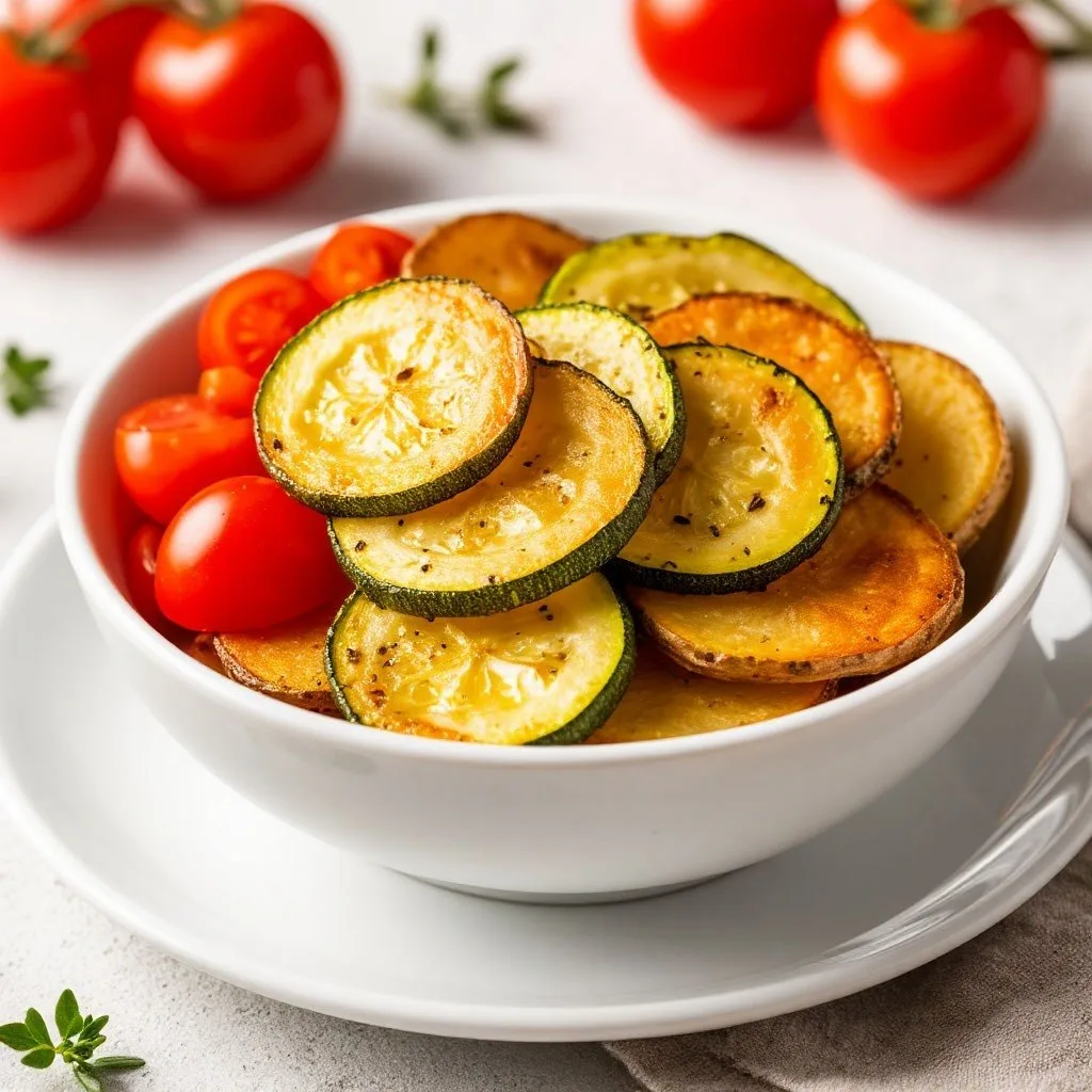 Овощные чипсы в аэрогриле 🥒🍅