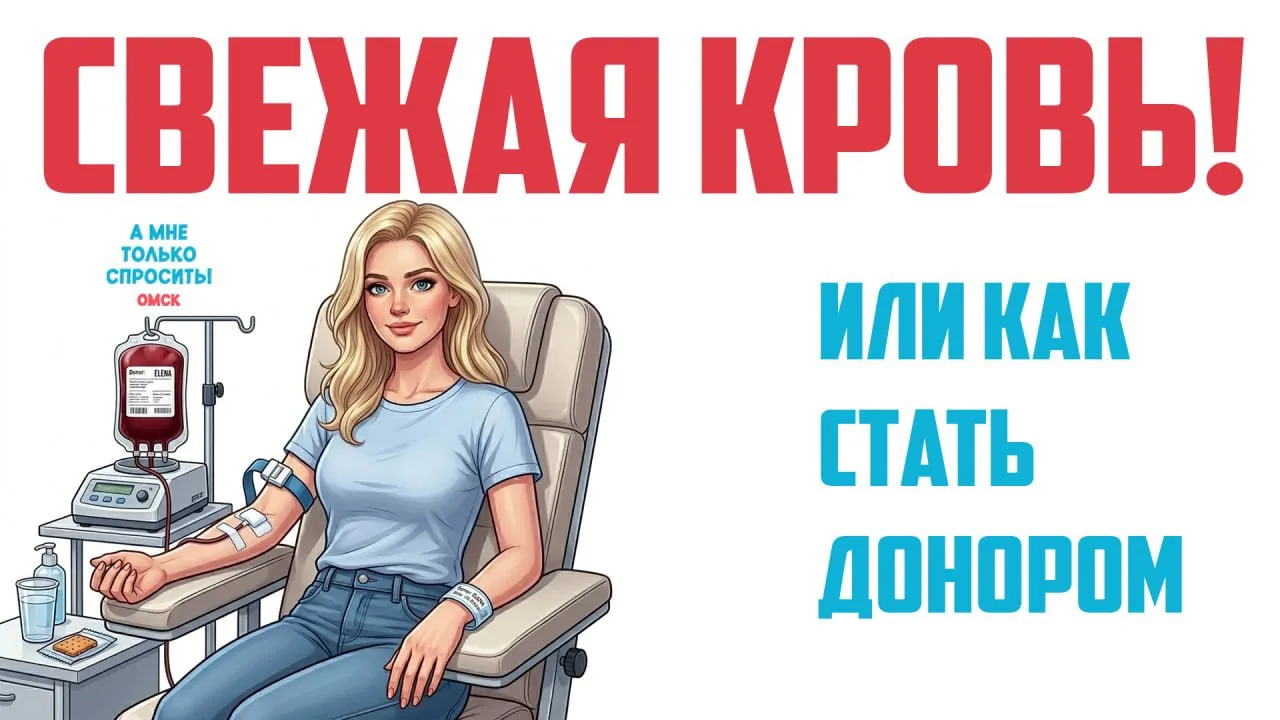 🩸 Свежая кровь! Или как стать донором?