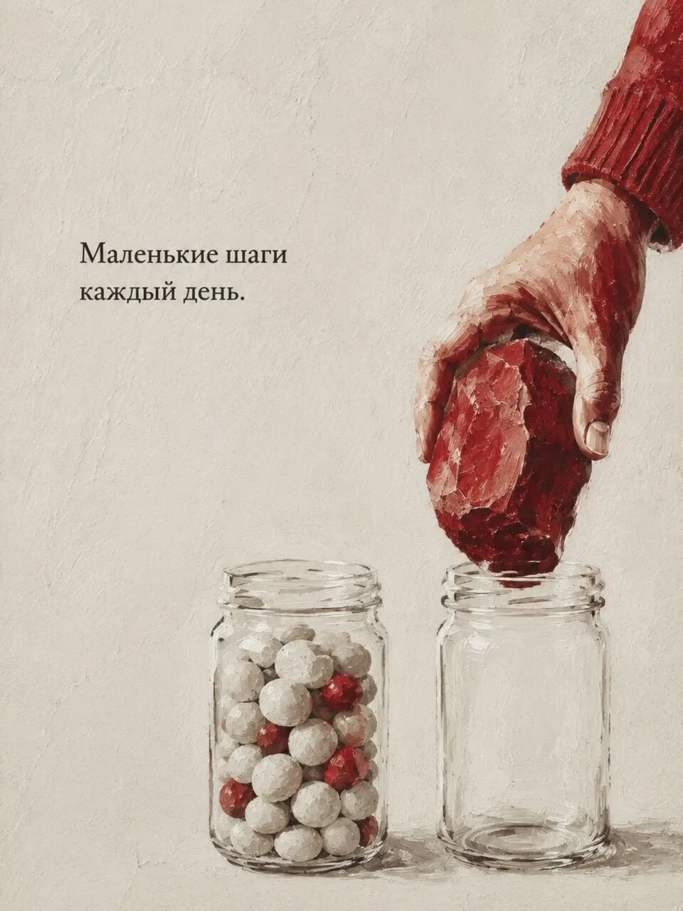 Если вы хотите что-то изменить, двигайтесь маленькими шагами ❤💛🧡