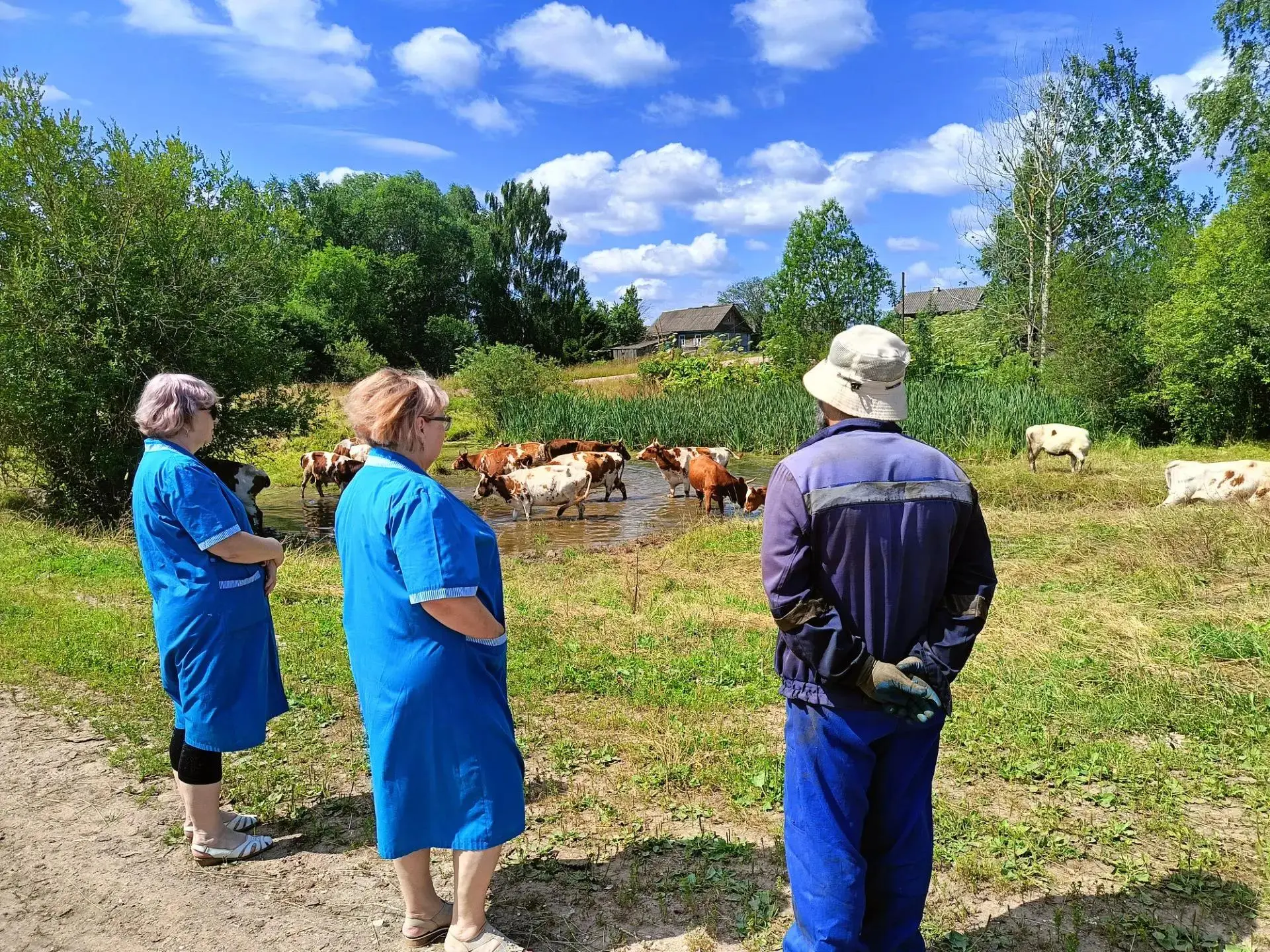 🐂В рамках рабочего визита специалисты ОБУ «Мошенская райветстанция» посетили животново...