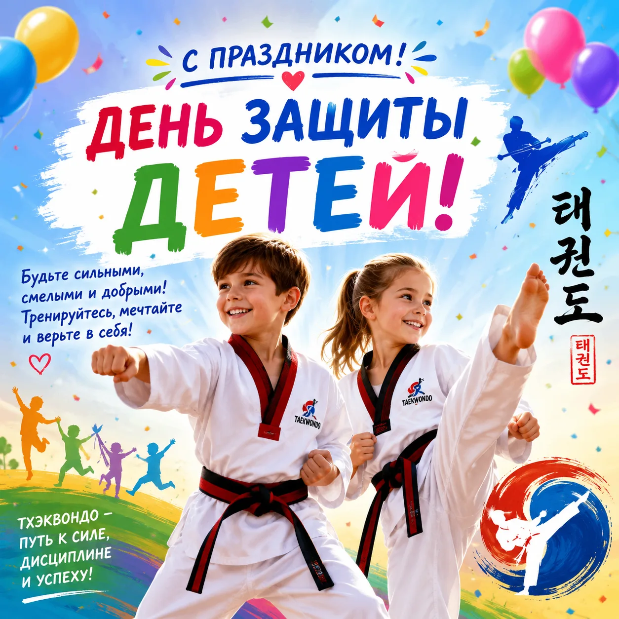 🥋В тхэквондо побеждает не тот, кто сильнее бьёт, а тот, кто сильнее духом. Защищайте с...