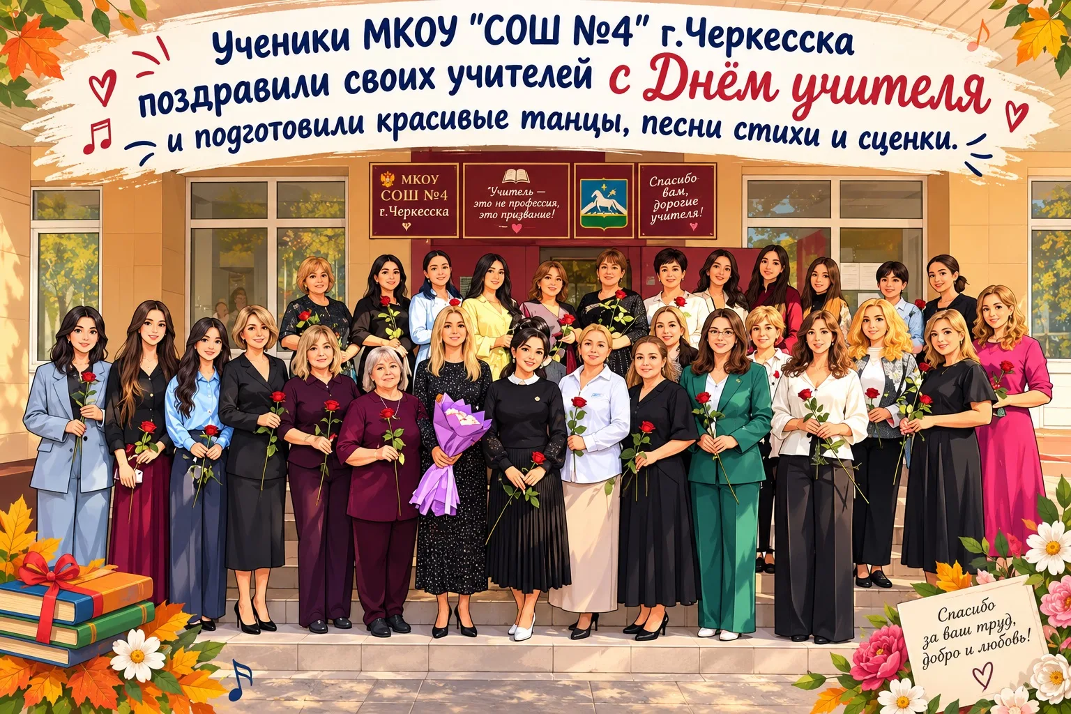 🌷✨ ДЕНЬ УЧИТЕЛЯ — ПРАЗДНИК ДОБРЫХ СЕРДЕЦ! ✨🌷