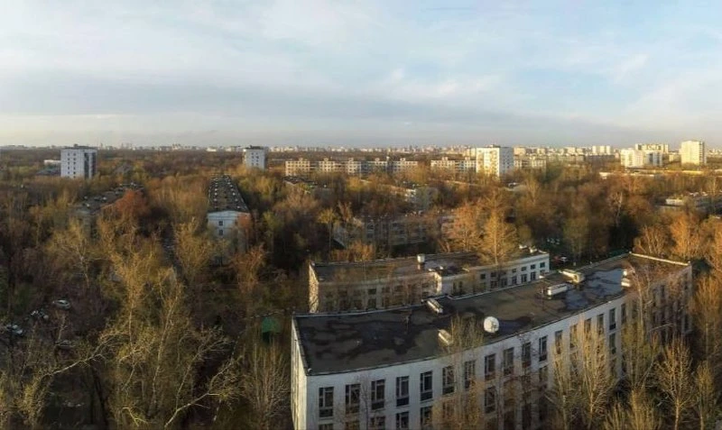 🍂 Осень из окна дома на Рязанском проспекте в сторону Паперника