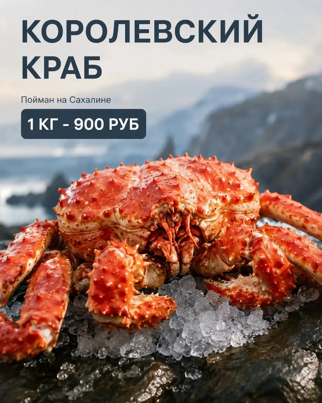 Настоящий королевский краб, сваренный сегодня с любовью и уважением к продукту.

🦀 Нежное мясо в ка