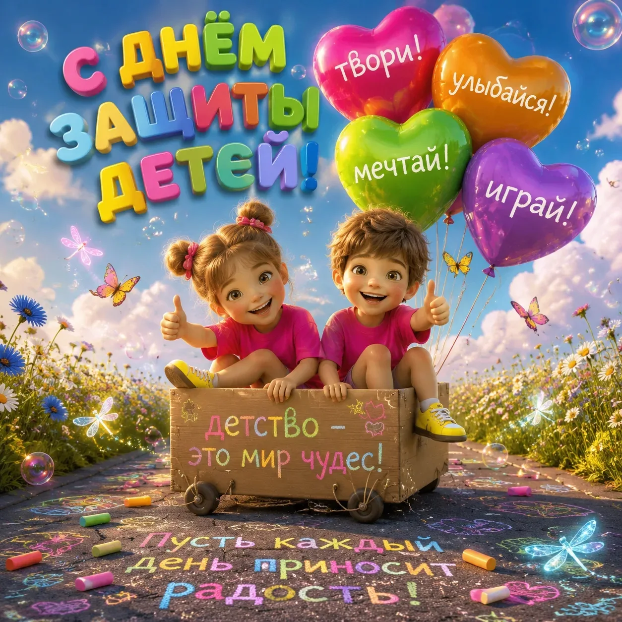 С Днём защиты детей, дорогие наши воспитанники, родители и коллеги! 🎈

Сегодня самый добрый и светл