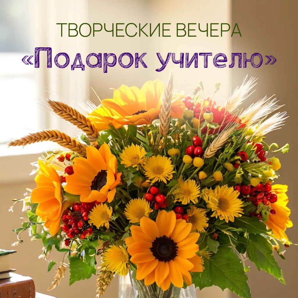 Творческие вечера — создадим букет учителю!