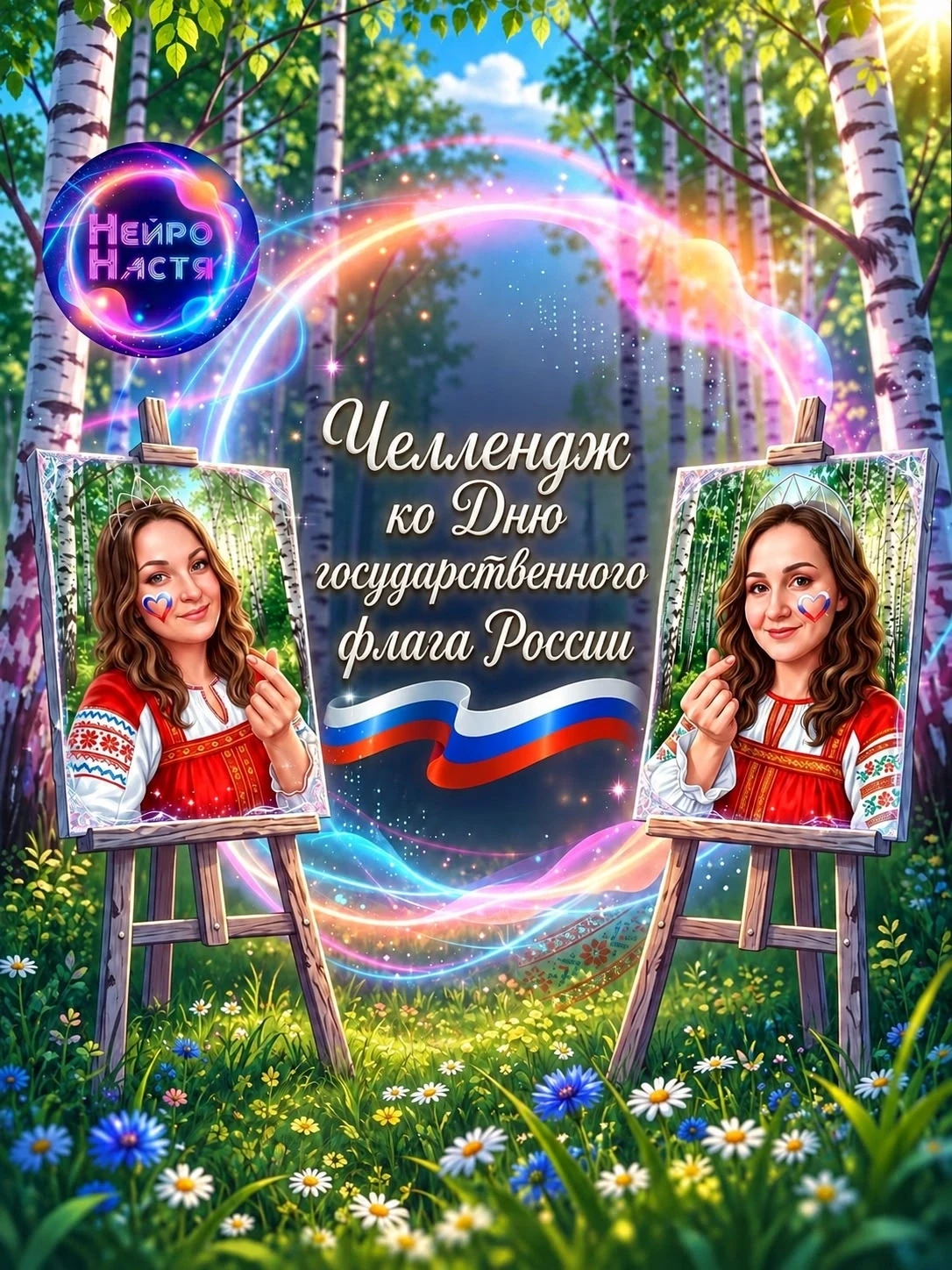 🇷🇺 ЧЕЛЛЕНДЖ КО ДНЮ ГОСУДАРСТВЕННОГО ФЛАГА РОССИИ! 🤍💙❤️