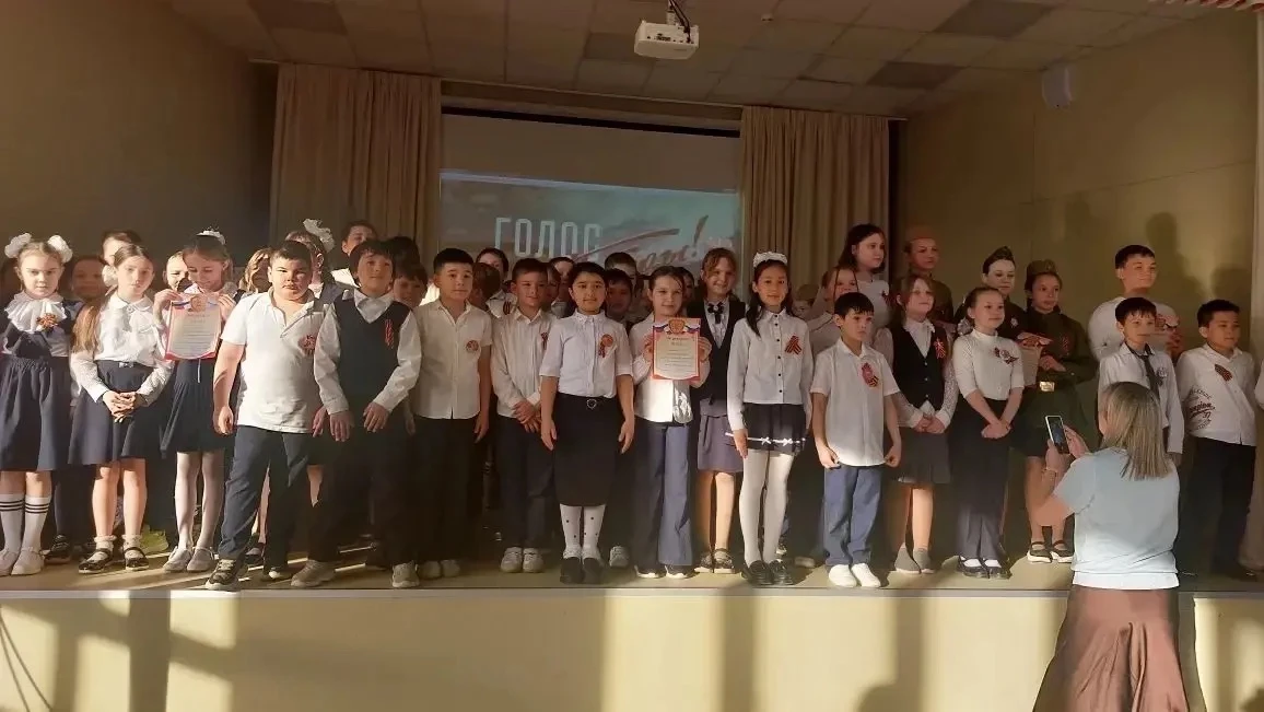 🎤 В рамках патриотической акции «Голос Победы», приуроченной к празднованию Дня Великой Победы, учащ