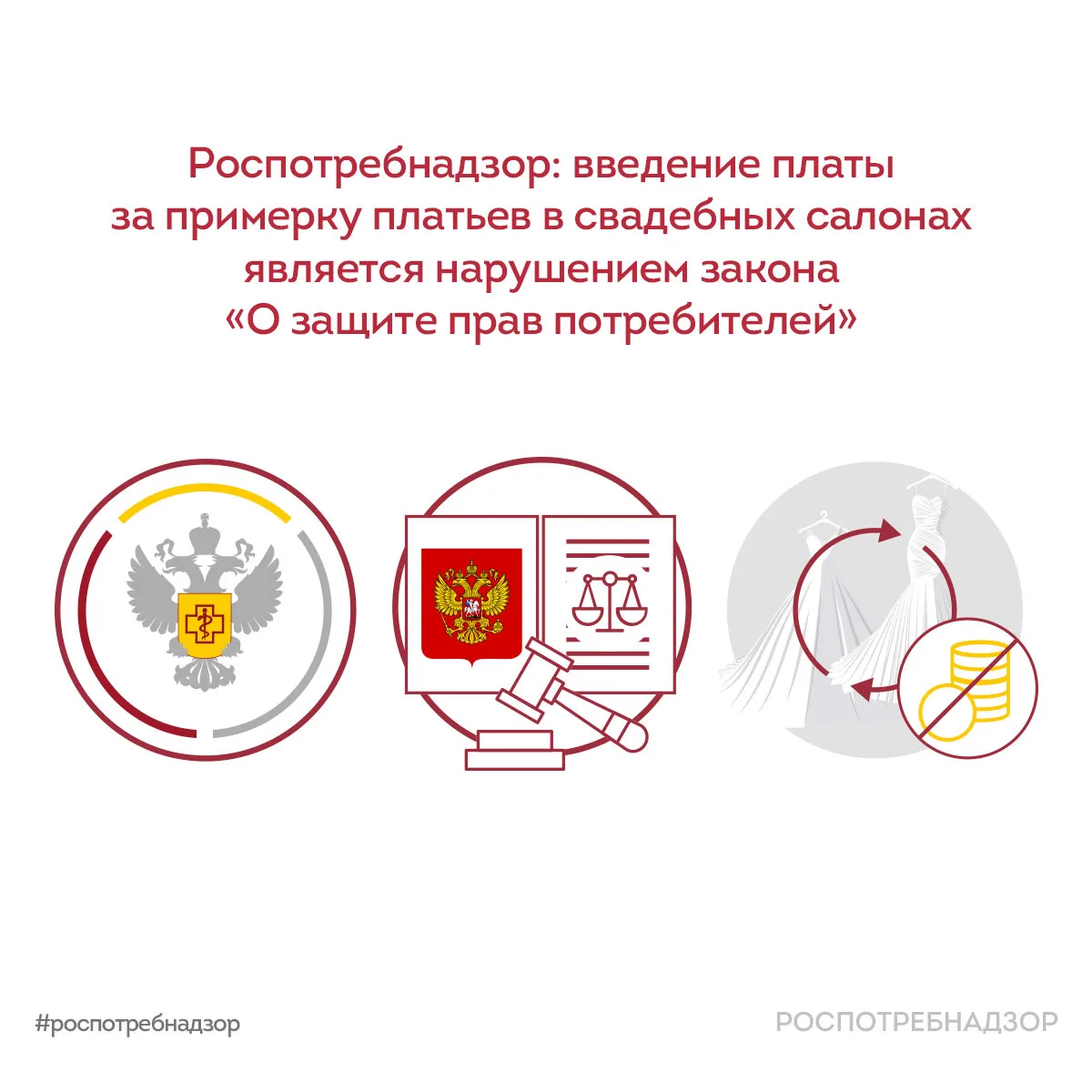 Введение платы за примерку платьев в свадебных салонах является нарушением закона «О защите прав пот