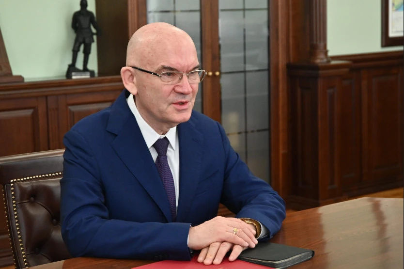 На рабочей встрече с заместителем главы Федерального казначейства Александром Георгиевичем Михайлико