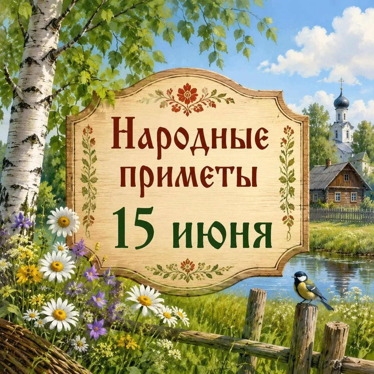 🌿 Народные приметы 15 июня — Зелёный Вьюн 🌿