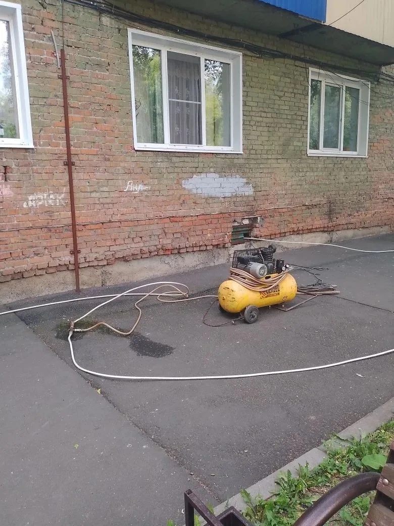 Промывка системы отопления пр. Октябрьский,д.1, д.2.