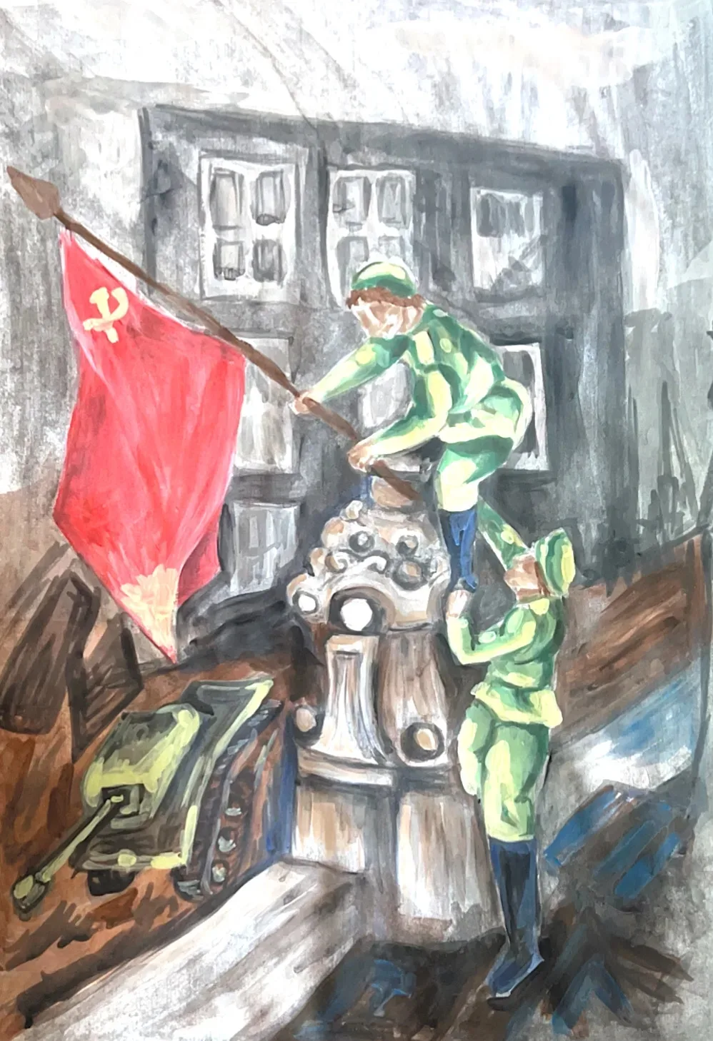 🎨 Наша школа участвует в акции «Рисуем Победу – 2026»!    В этом году наша школа присоединилась к вс
