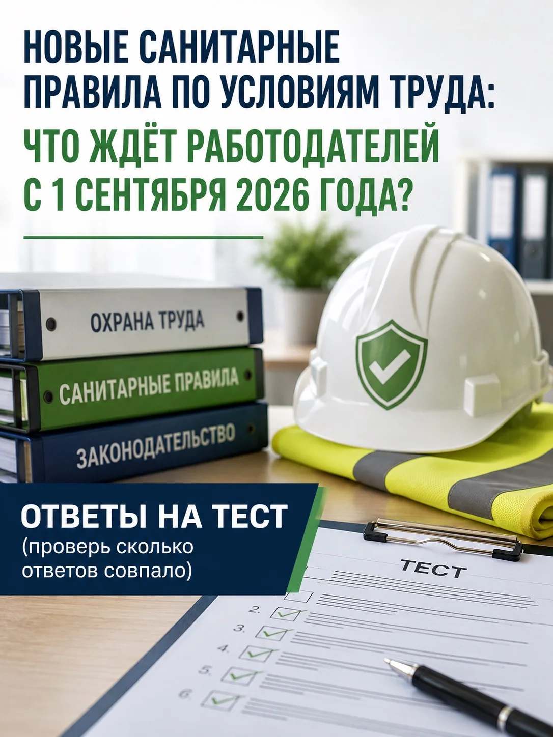 Вопрос 1

С какой даты вступают в силу новые санитарно-эпидемиологические требования к условиям труд