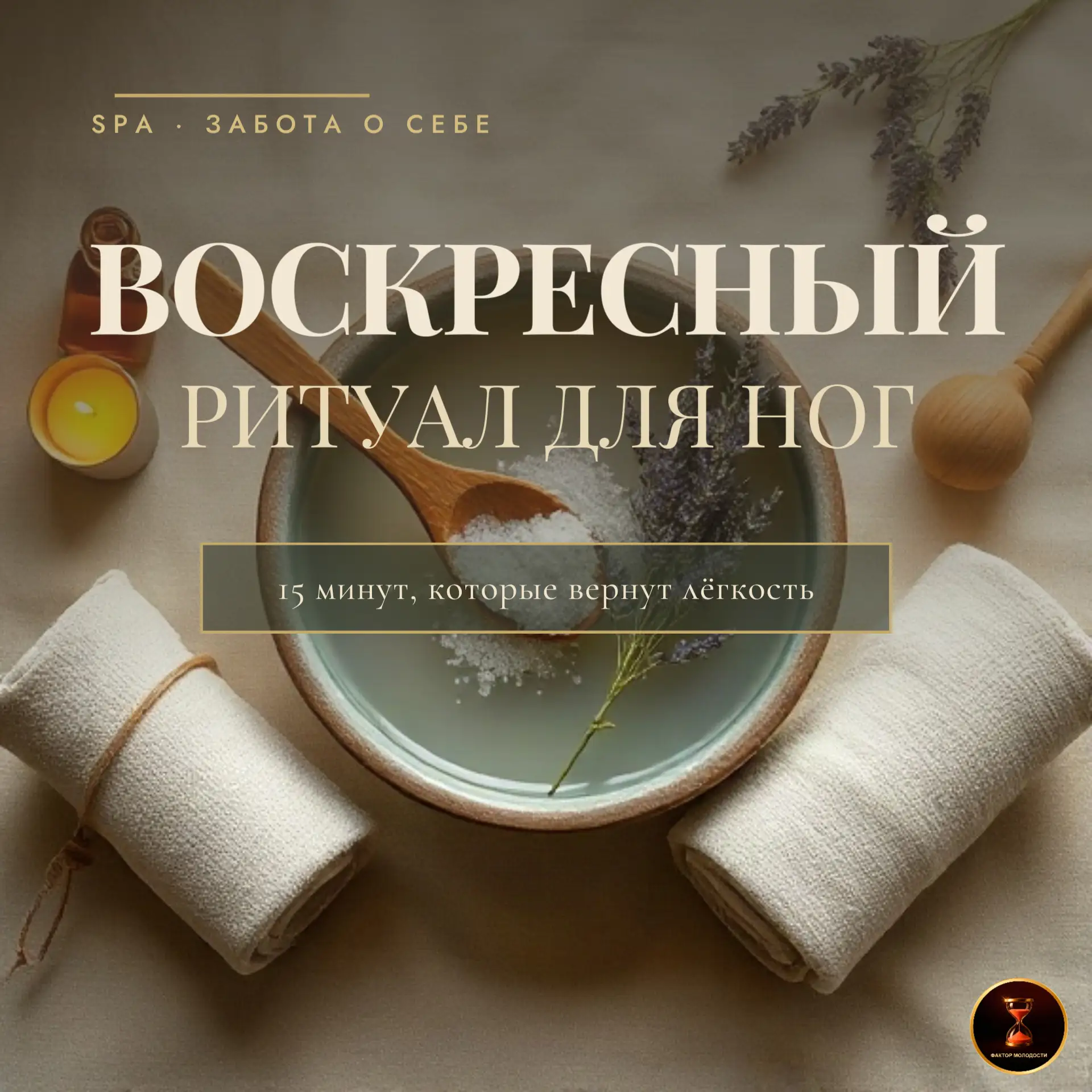 🌿 Воскресный ритуал для ног: 15 минут, которые вернут лёгкость