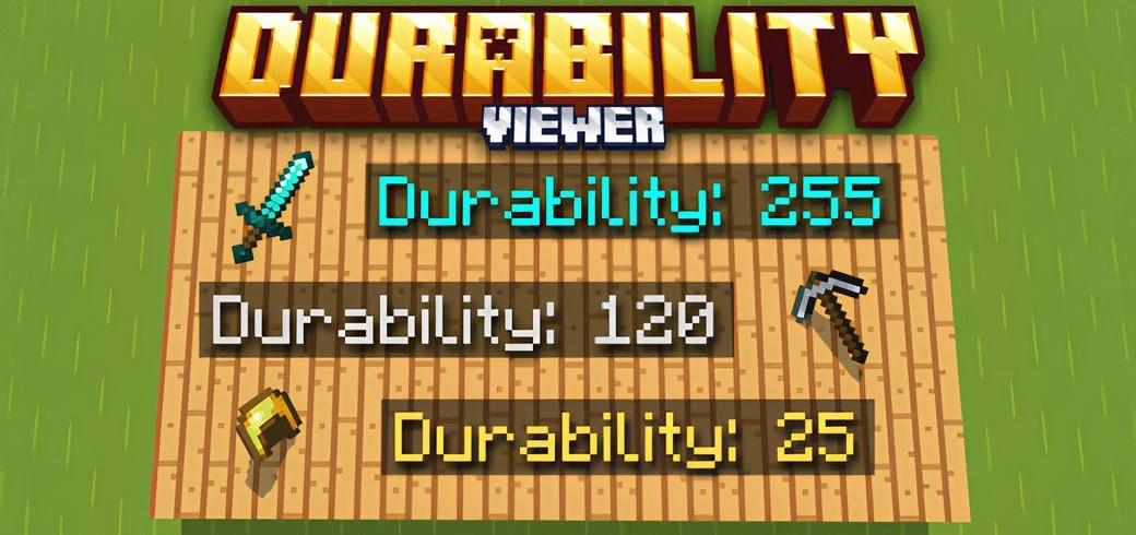 Ресурспак Durability Viewer

Это дополнение добавляет возможность смотреть прочность оружия и брони.