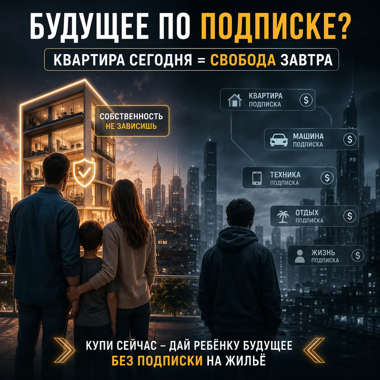 Неужели наши дети будут жить только в съёмном жилье?