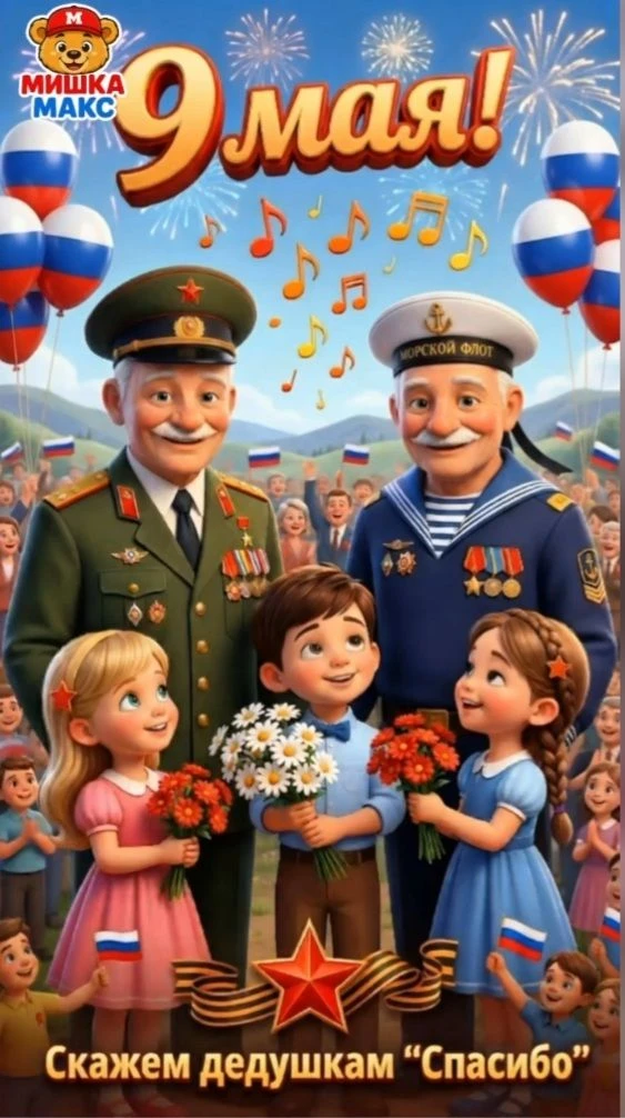 Уважаемые мамы и папы наших дошколят! С 9.05 по 11.05.2026 г.,  в связи с праздничными ...