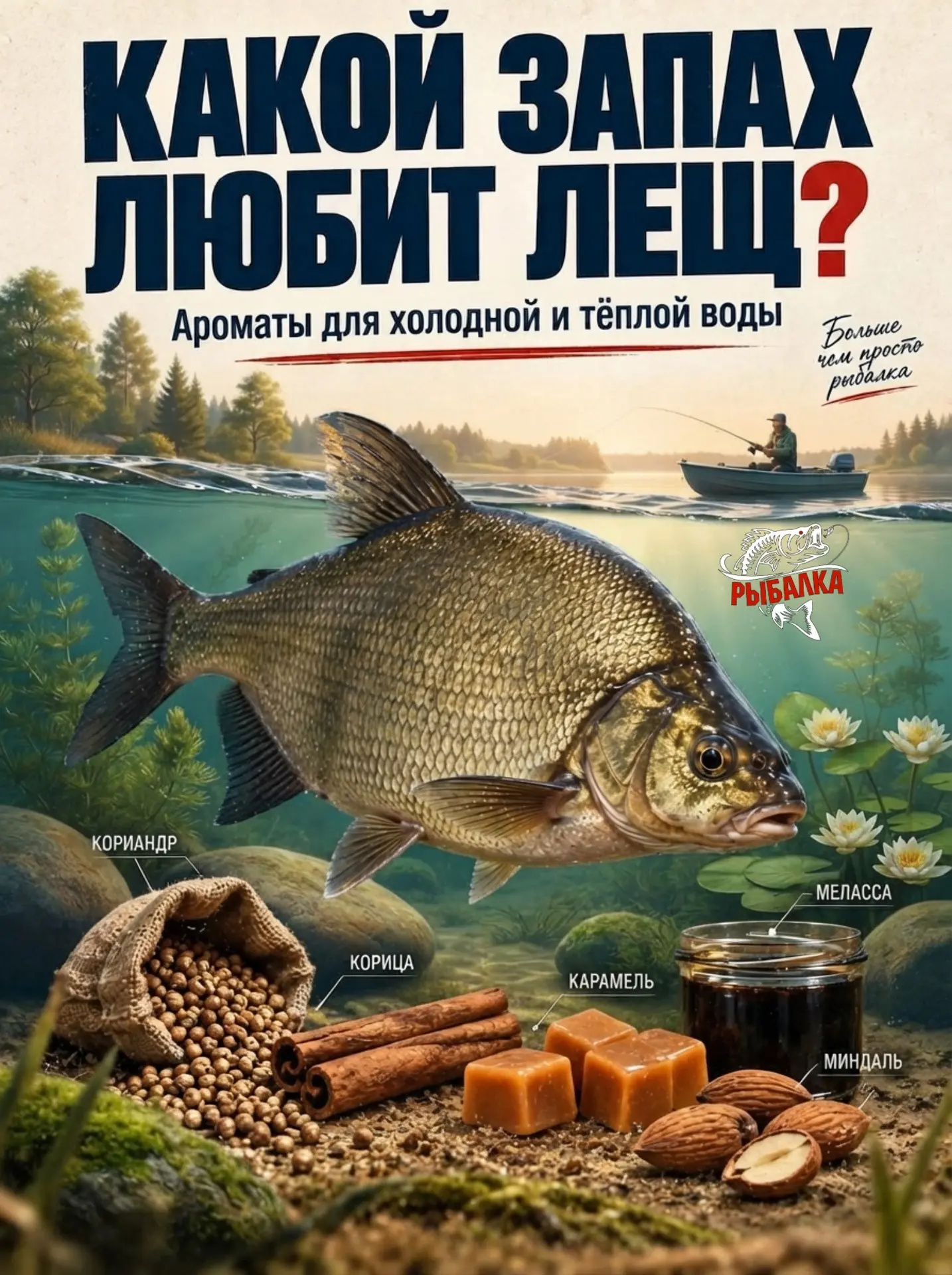 Какой запах любит лещ? 🎣