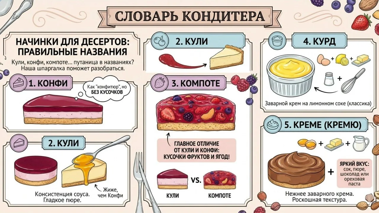 Шпаргалка для кондитера😉