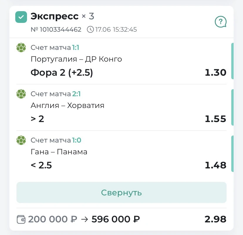С ПОБЕДОЙ ПО ЭКСПРЕССУ ЧМ ЗА 2.98✅✅✅✅✅