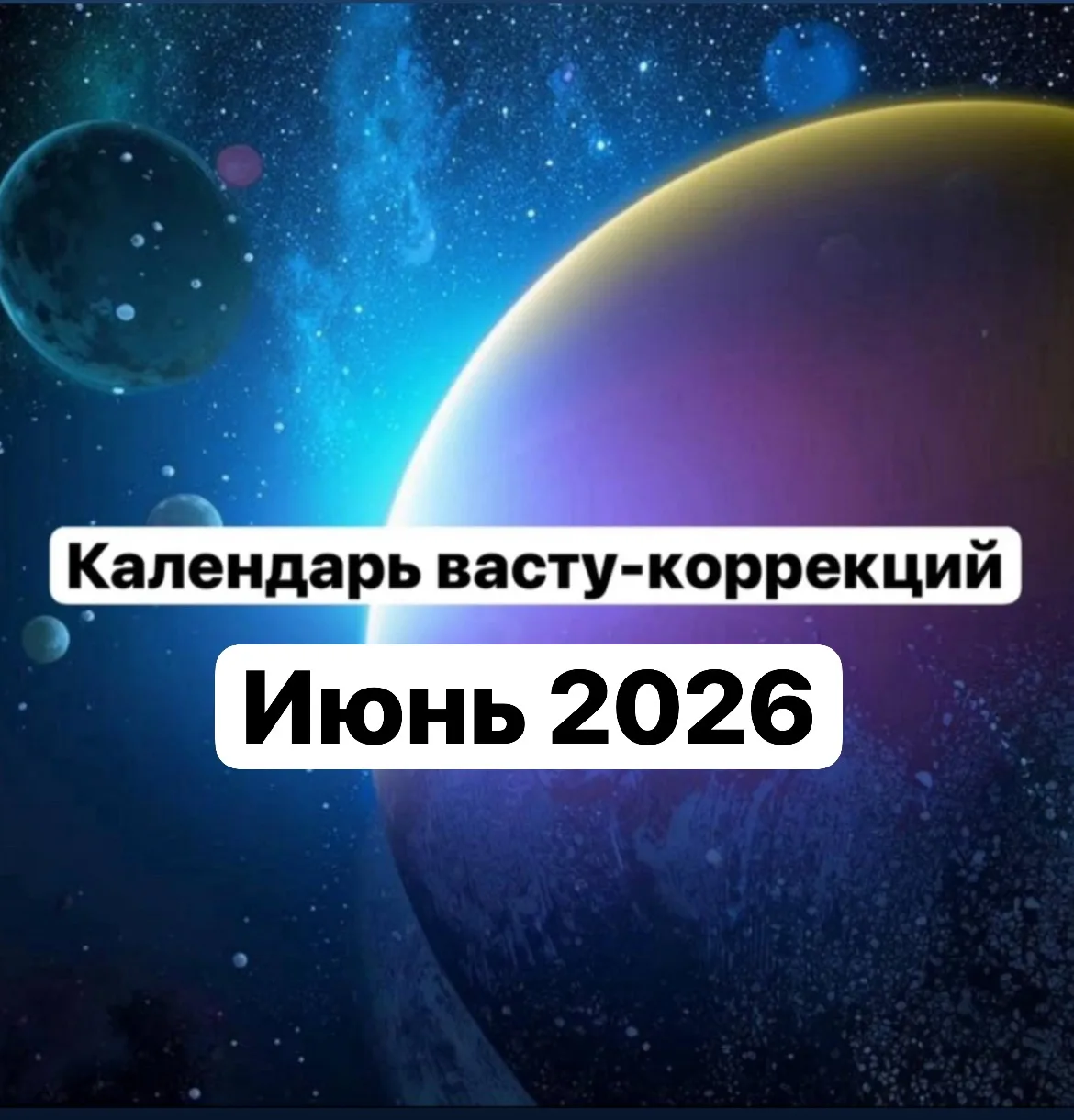 🗓️ Календарь васту-коррекций ИЮНЬ 2026 🗓️