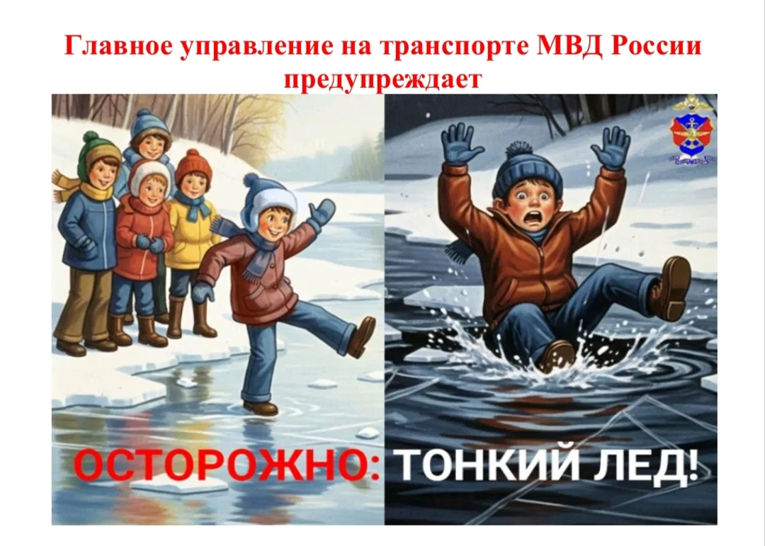 ОСТОРОЖНО, ТОНКИЙ ЛЁД!!!