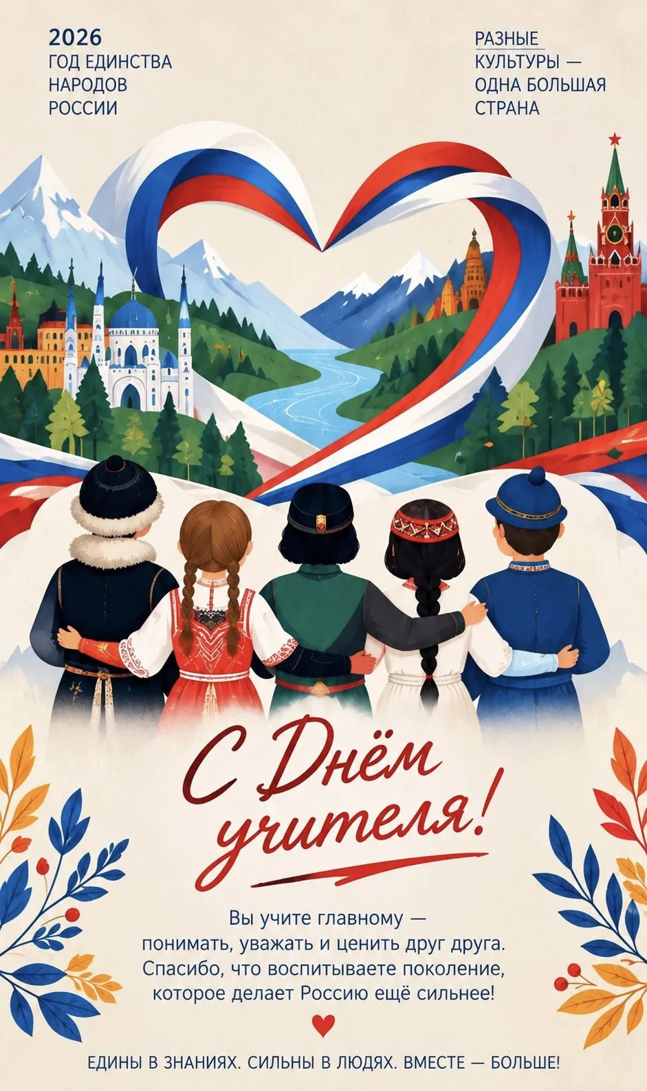 🌺 С Днём учителя 👩🏻‍🏫