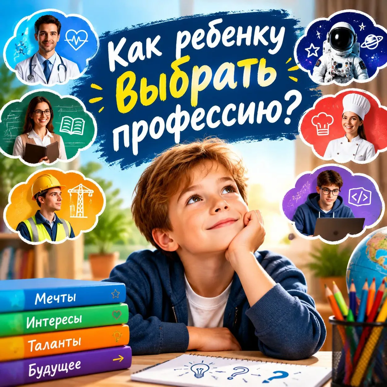 🎓 Как помочь ребенку выбрать профессию? 5 главных шагов 👇