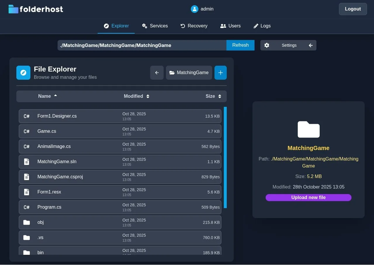 FolderHost — это облачная платформа с самостоятельным хостингом, которая позволяет хран...