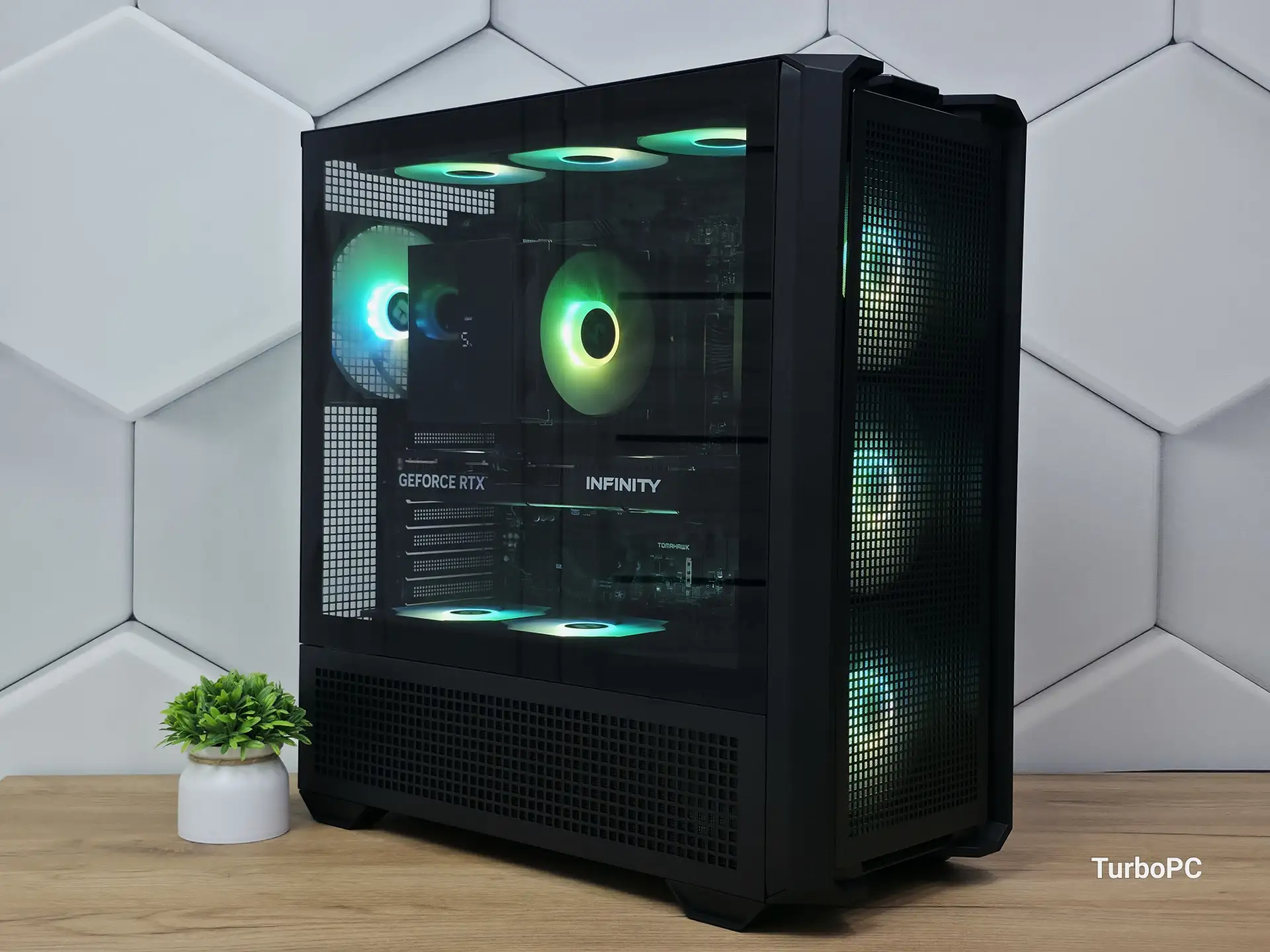 Сборка из комплектующих клиента в Cougar MX600 RGB завершена! 
AMD Ryzen 7 7800X3D и Palit RTX 5060 