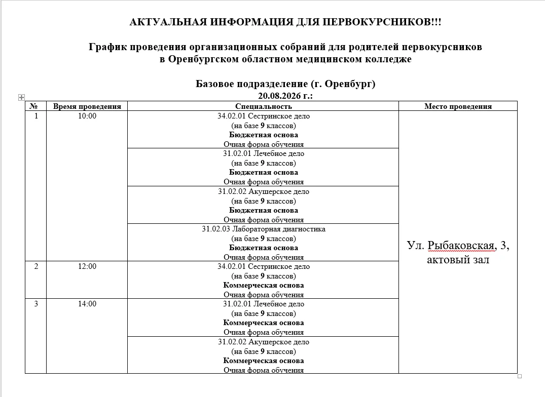 ИНФОРМАЦИЯ ДЛЯ ПЕРВОКУРСНИКОВ❗❗❗