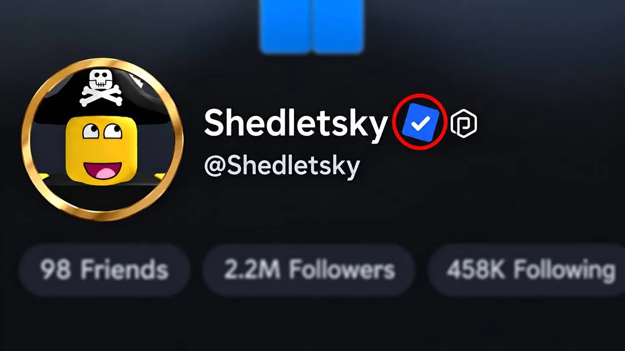 🔥 Shedletsky получил галочку в профиле!