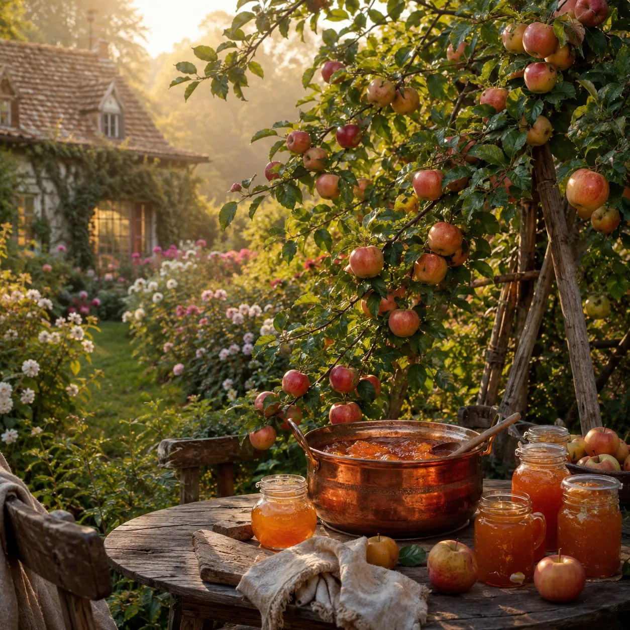 🍎 Дни катятся к августу, ночи к звездопадам... Пахнет яблоками. Тяжелые ветки клонятся к земле. Доб