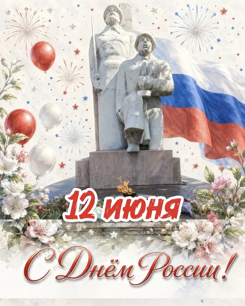 С Днём России, дорогие друзья! 🇷🇺

С праздником нашей огромной и сильной Отчизны! Пусть над нашей 
