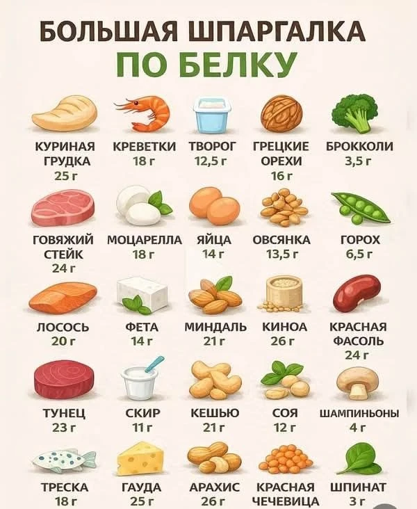 Большая шпаргалка по белку