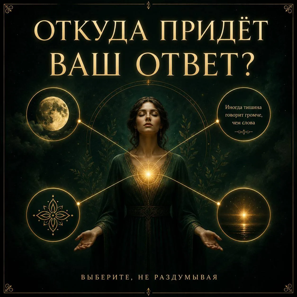 Вы уже выбрали, о чём хотите спросить Вселенную. Теперь зададим сам вопрос ✨