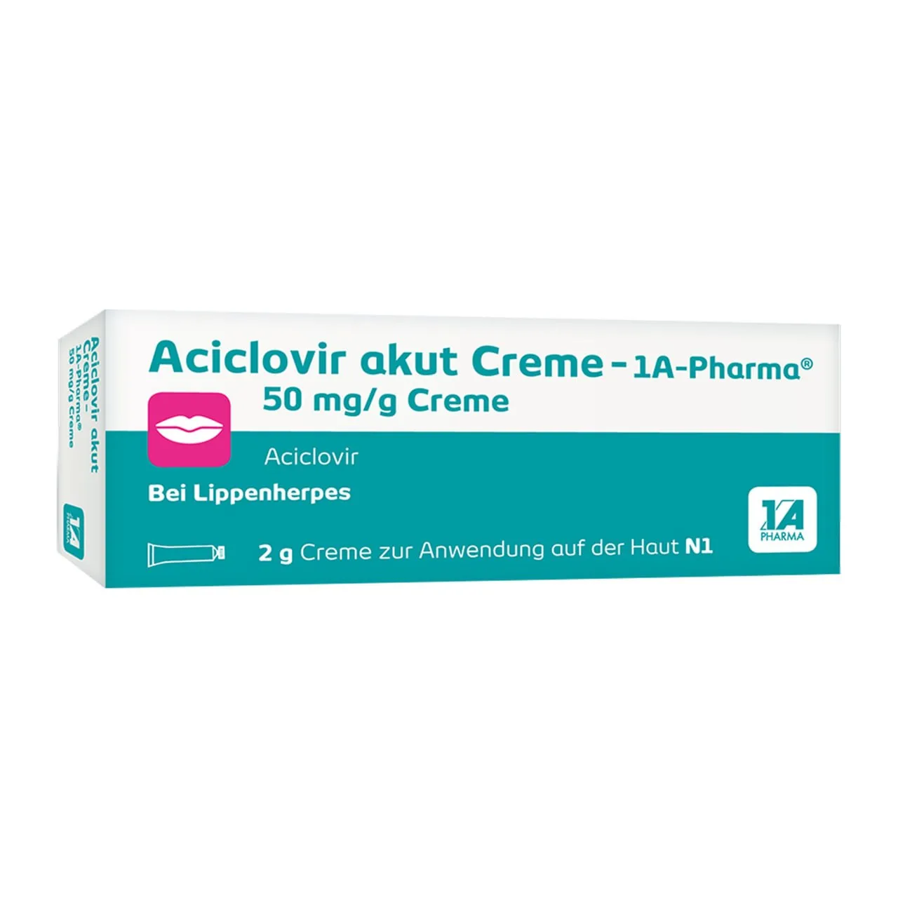 Крем от герпеса Aciclovir akut 1 A Pharma, 2 г