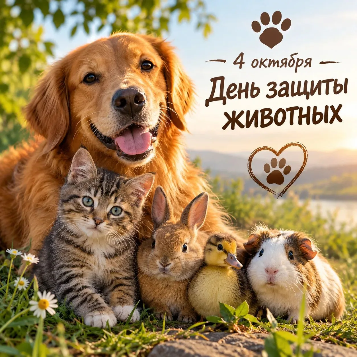 🐾 4 октября — Всемирный день защиты животных!