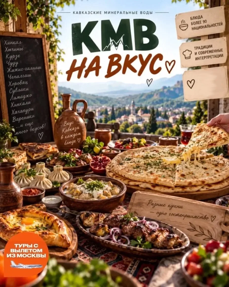 🤗 Думаете, Кавказские Минеральные Воды — это только нарзан, санатории и диетическое меню?