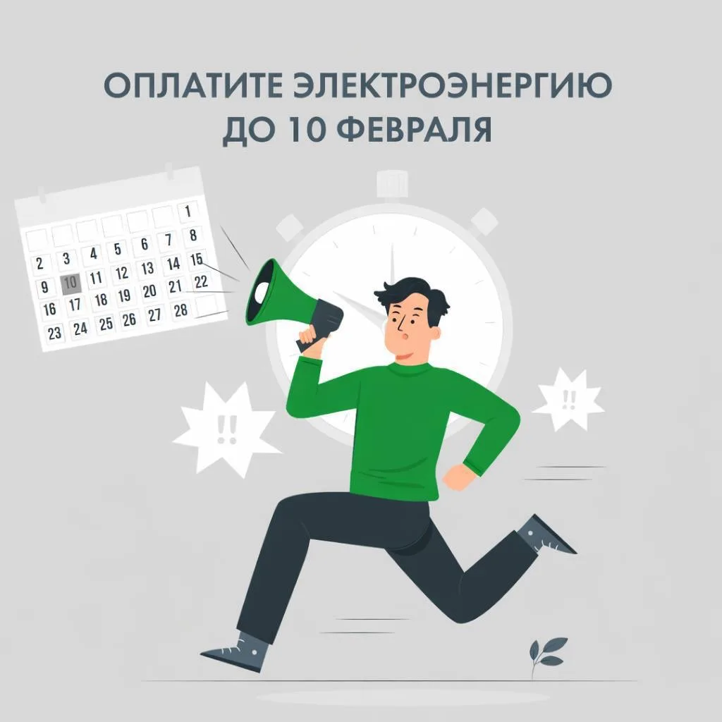 ⏳ Поторопитесь! Оплатить счёт нужно до 10-го числа — это защитит вас от начисления пеней.  ✅ Быстрее