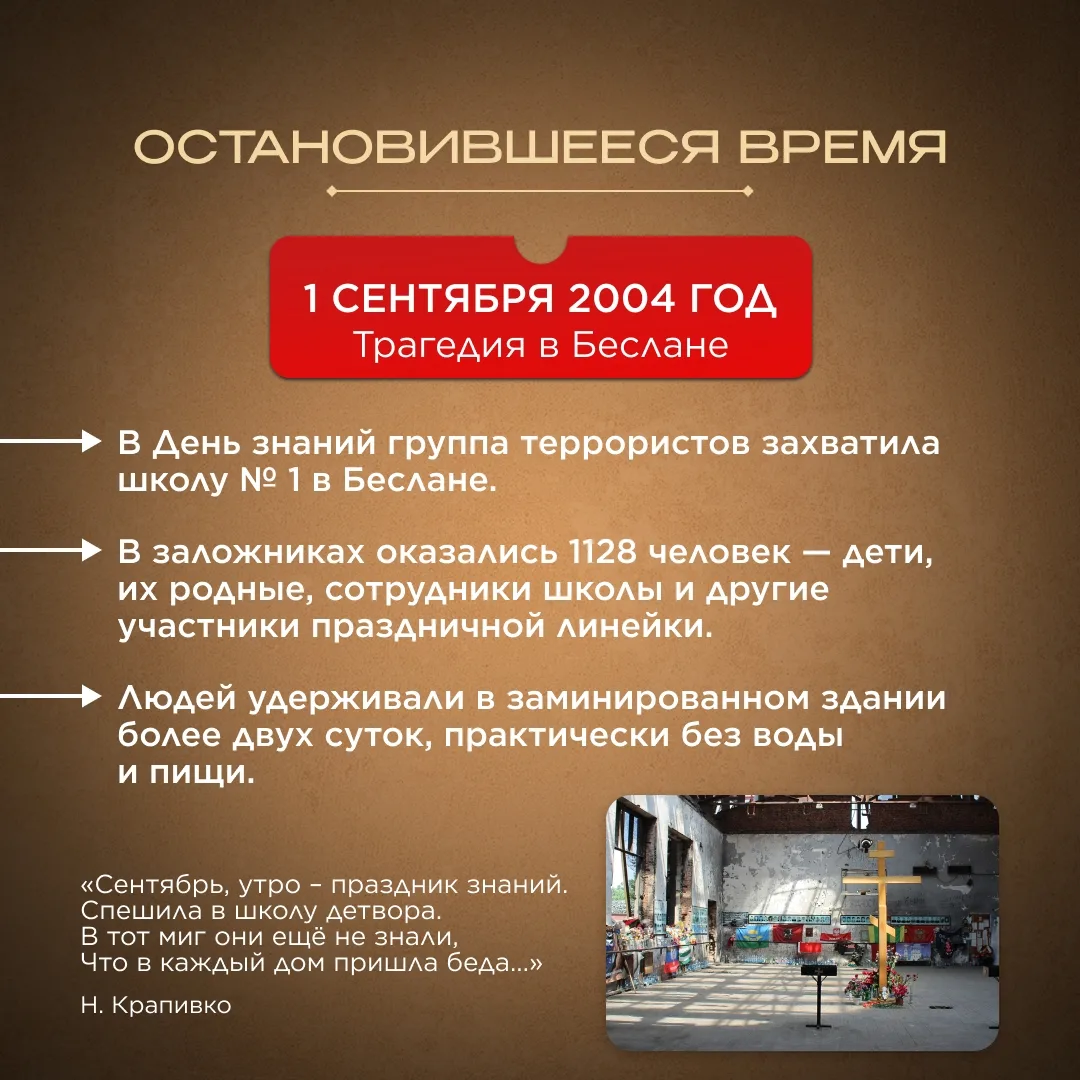 3 сентября — День солидарности в борьбе с терроризмом!