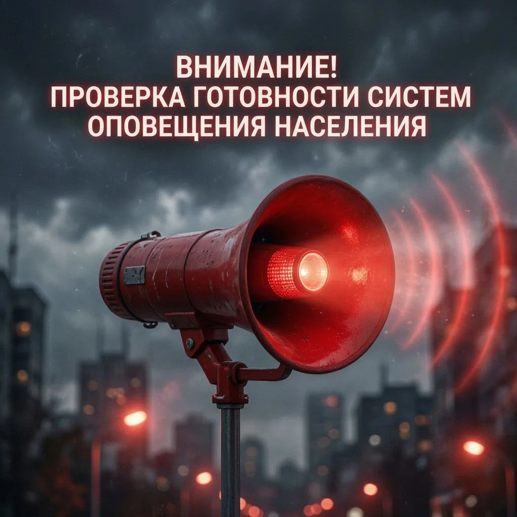 🔔 Плановая проверка систем оповещения в Новосибирской области