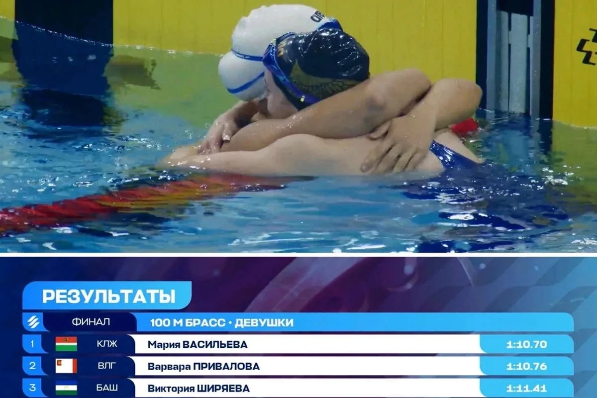 Варвара Привалова, ученица 9В класса, стала серебряным призером первенства России по плаванию 🏊‍♀️ 