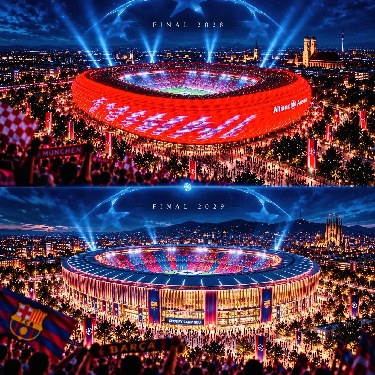 ⚡Официально: финал Лиги чемпионов 2028 пройдет на «Альянц Арене»