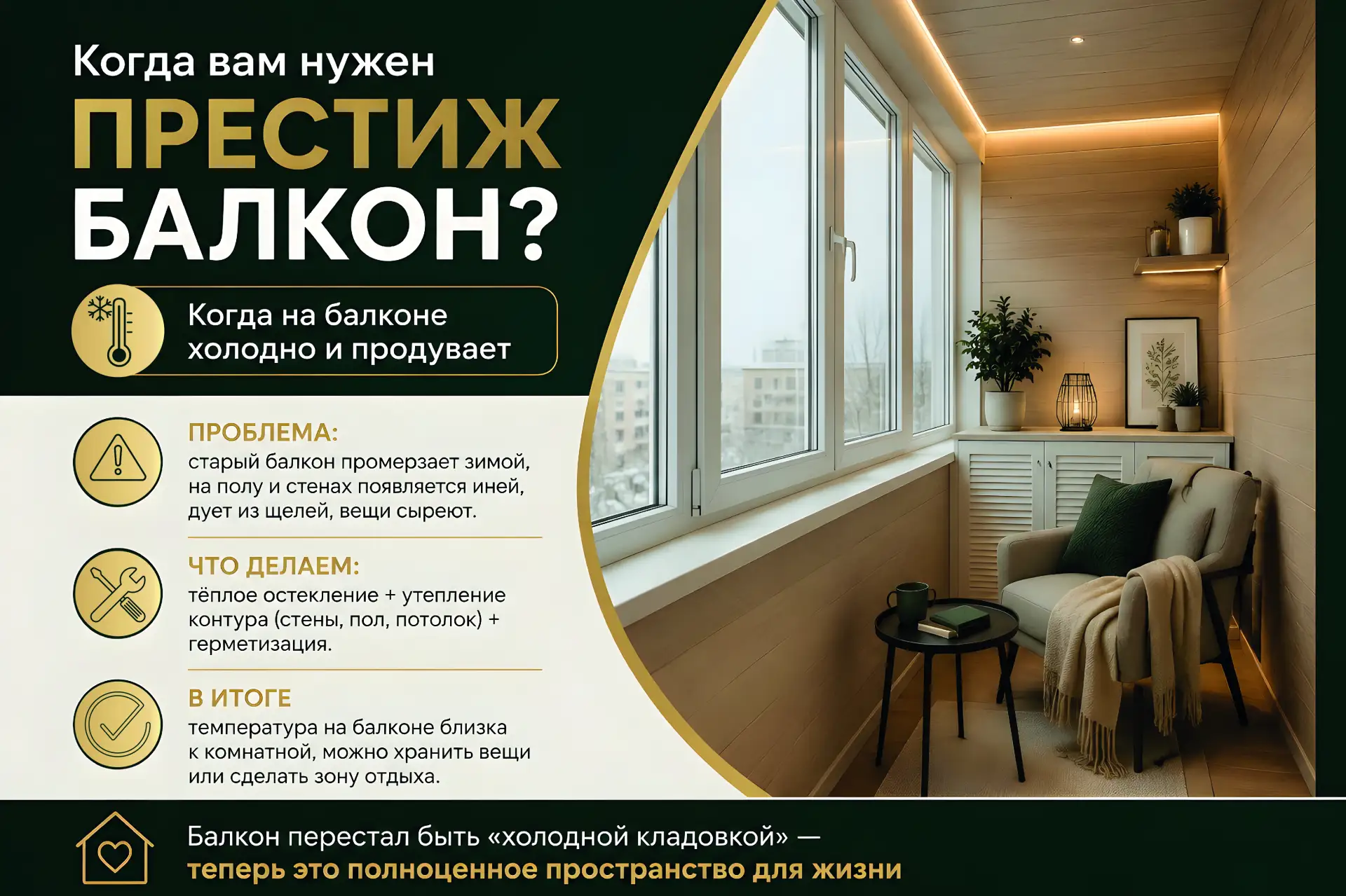 Когда вам нужен ПРЕСТИЖ БАЛКОН?