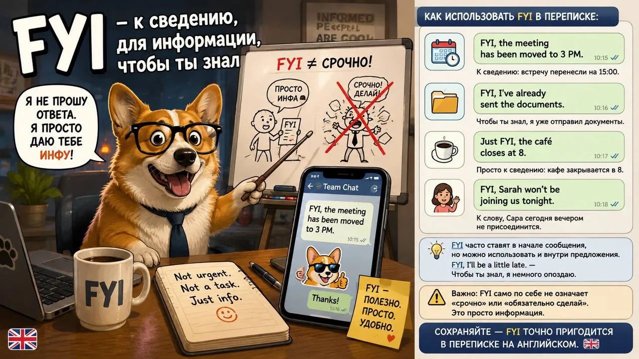 ПОЛЕЗНАЯ АББРЕВИАТУРА: FYI