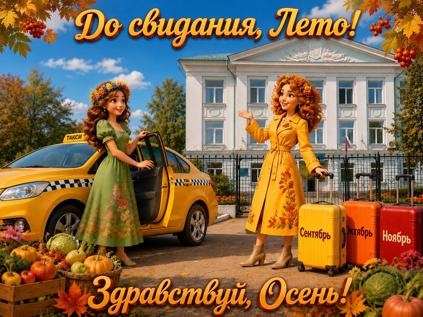 Три осенних месяца в чемоданах, урожай в корзинах, настроение — в предвкушении золотой ...