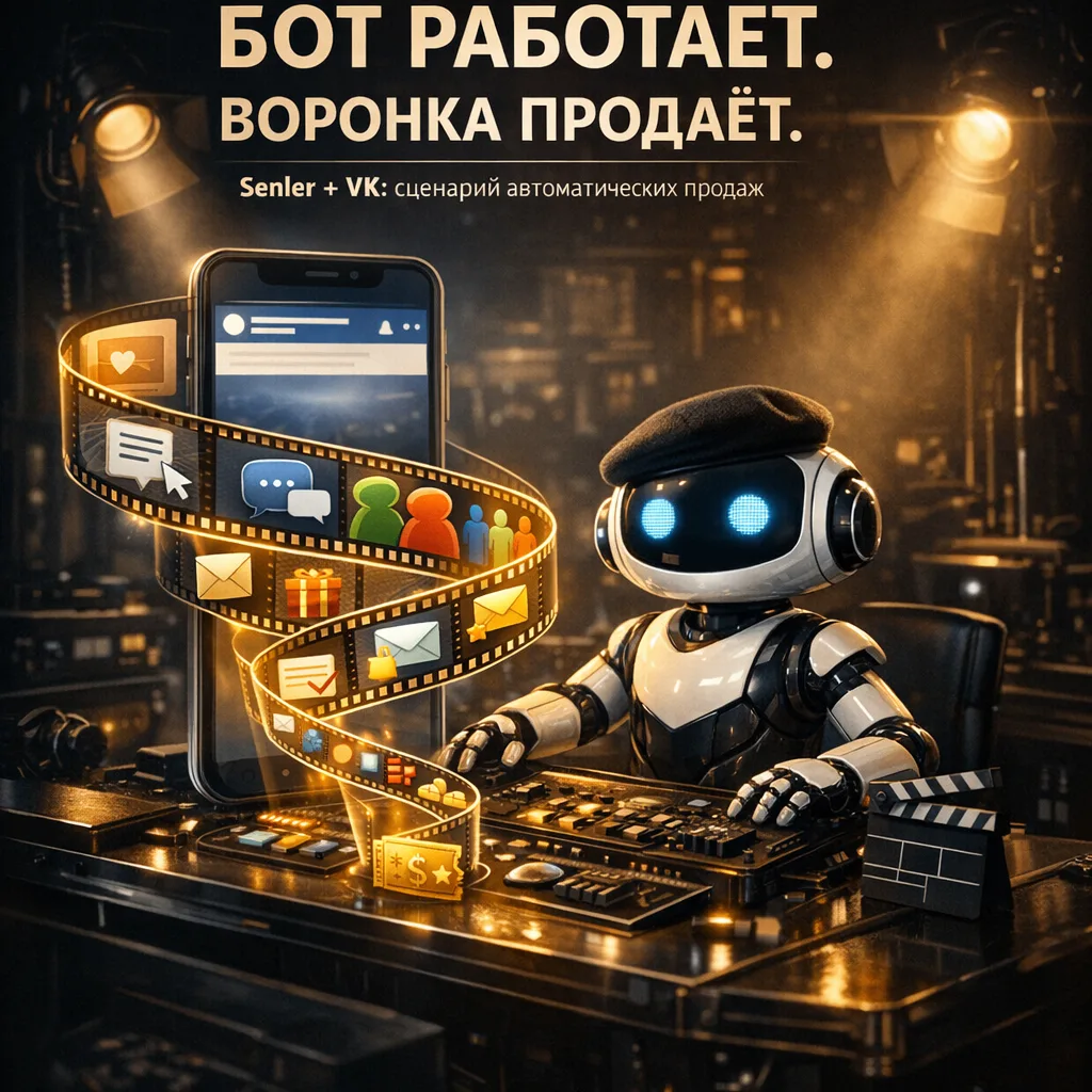 🎬 Пока менеджер спит, бот продаёт: собрал демо-воронку в Senler