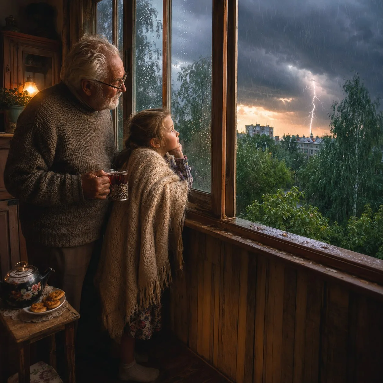 ⛈️ В свои шесть-семь лет я особенно любила звонкие летние грозы. Ах, это чувство, когда накаленный г